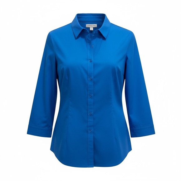 Coldwater Creek Royal Blue Top - Picture 1 of 6